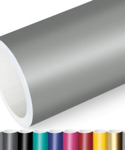 Actinium® Klebefolie | selbstklebend | Möbelfolie für Küche und Werkstatt | hochwertige Plotterfolie 5m x 0,63m | grau m
