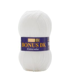 Hayfield Bonus DK Doppelstrick - Weiß (961) für Anfänger im Haushalt - 100 g von Sirdar