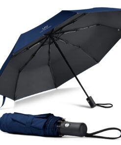 Vicloon Regenschirm - Stark und lLeicht für Herren und Damen | Vicloon Regenschirm Auf-Zu-Automatik - Sturmfest 210T Te