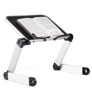 OYEFLY Leseständer Musikbücher/Tablet/Laptop,Einstellbarer Größe und Winkel,Ergonomisch für große schwere Bücher,Zusamme