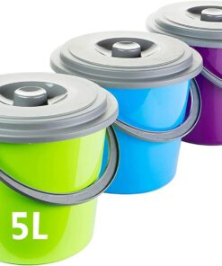 Axel 5L 3er Putzeimer-Set Kunststoff Lebensmittelecht