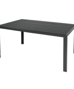 Mojawo wetterfest Aluminium Gartentisch für Garten und Outdoor-Use 160x90x74cm