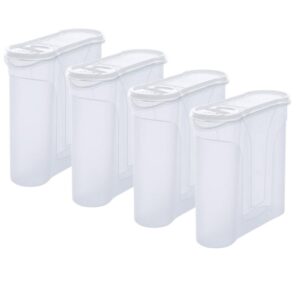 Novaliv Schüttdosen für Food Box - 4 Liter Vorratsdose mit Deckel - Ideal für Meal-Prep - Maße 25,5x25,5x10 cm