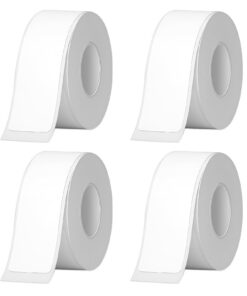4 Rollen Thermo-Etikettenband, Qualitätsgarantie für Büro und Zuhause, Wasserfeste Etiketten, Drucken SieBarcode, Name,