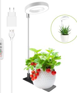 Pflanzenlampe LED Vollspektrum Autotimer Höhenverstellbar Ideal für Pflanzen Growth