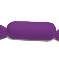 Dukal Bezug für Nackenrolle + Seidengefuhlige Doppellinen + Perfekt für Relaxation | 15 x 40 cm | 100% Baumwolle | lila