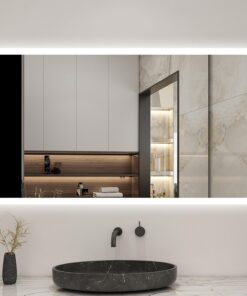 **Wandspiegel mit Beleuchtung Kaltweiß Memory-Funktion** | **120x70cm Sensor-Schalter LED Beleuchtung Wandspiegel** | *