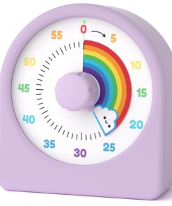 LIORQUE Visueller Timer 60 Minuten für Kinder mit Pausenfunktion Leiser Countdown Timer