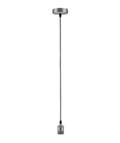 Paulmann 50385 Neordic Pendelleuchte Eldar, Nickel Grau, Hängelampe für Wohnzimmer und Schlafzimmer, moderne Metall Deko