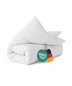 Winter Bettdecke 100% extraweicher Daunenfüllung - Atmungsaktiv & waschbar bis 60°C - Ökotex-Zertifiziert Winterbettde