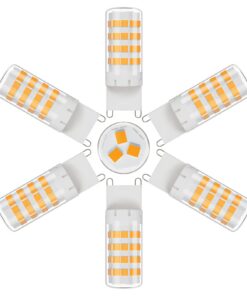 Klighten G9 LED Lampe Warmweiß 2700K, 5W Ersatz Für 50W Halogenlampe, Kein Flackern, 600 Lumen 360° Weitwinkel AC 220-24