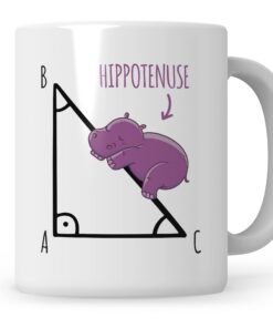 Mathe-Tasse für Mathematiker und Geometrierocker - Hypotenuse lustig + Pythagoras Satz Geschenk für Lehrer und Büro (11c