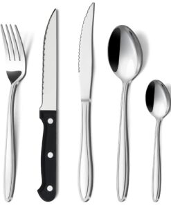 Hunnycook Besteck Set für 6 Personen - Elegantes Premium Edelstahl Besteck für Haus und Restaurant - Spülmaschinenfest -