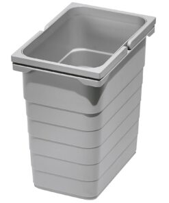 SOTECH Abfallsammler Height: 310 mm, Volume: 8 Liter 153 x 230 mm alugrau für Haus und Garten