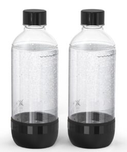 Mycket Soda Maker Flaschen, BPA-frei Kohlensäureflaschen, Wiederverwendbare Sprudelwasserflaschen für Soda-Maschine, 2 x