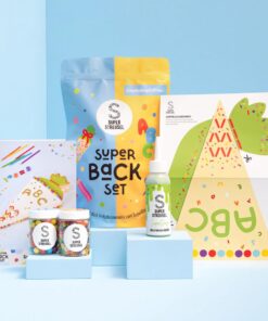 Super Streusel SuperBackSet – Einschulungs Edition essbare Buchstaben für Torte Kuchendeko Schulanfang
