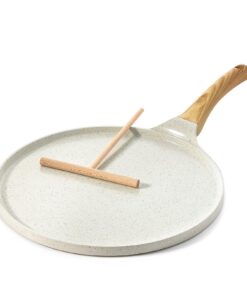 SENSARTE Antihaftpfanne Weiß Keramik 26cm für Bakelitliebhaber in der Induktionsküche Recycled Claim Standard 100
