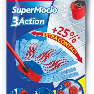 Vileda SuperMocio 3Action XL Wischmop - für Haushalte mit vielen Flächen - leicht zu-handen - 14 cm Breite