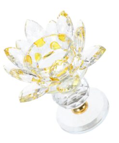 Kristall-Lotus-Blüten-Kerzenhalter Für Hochzeitstisch Vielseitig Und Robust Glasmontur
