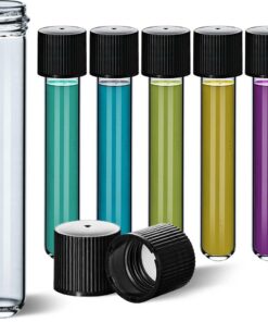 Tuuters 25x Glas Reagenzgläser mit Schraubverschluss für Labor und Forschungseinrichtungen - Kraftstark und zuverlässig