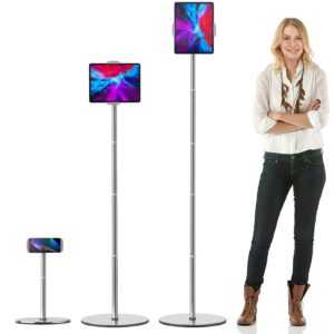 Nediea Höhenverstellbarer Tabletständer für iPad, 360° Drehbarer Stativ für iPad/iPhone/Samsung/Kindle