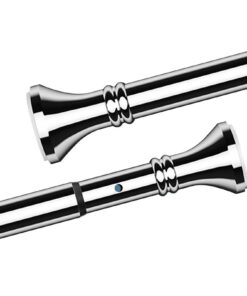 Teleskopstange Silver 260-350cm Ausziehbar Edelstahl Vorhangstange ohne Bohren Badezimmer-Klemmen-Spannstange