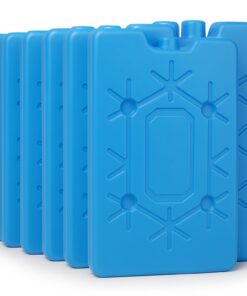 KAMACA 12h Kühlung Lebensmittelechte Kühlpad Set – Wiederverwendbar und auslaufsicher (8er Größe L) – für Kühlbox und Kü