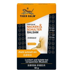 TIGER BALM Nacken & Schulter Balsam für Schmerzlinderung bei Muskelspannung und Reizen 50 g - Soforthilfe bei Schulterpr