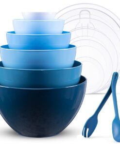 Luxear Große Rührschüssel für große Portionenessen | Luxear 6-teiliges Schüssel Set mit BPA-freier Kunststoffherstellun