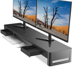Metabyte Monitorständer Monitorerhöhung [Schublade] [Bildschirmerhöhung 2 Monitore]