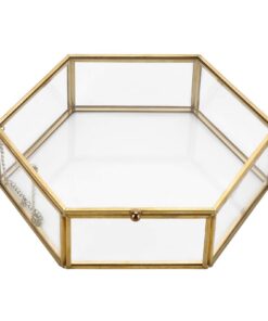 SUMTree Dekorative Schmuckschatulle, Glas, Schmuck-Organizer, Geschenk-Box (extra groß) SUMTree Dekorative Schmuckscha