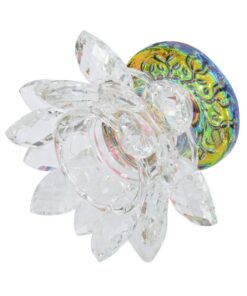 Kristall-Lotus-Kerzenhalter für Schreibtisch-Dekoration Glänzend-WohndekorationFürZuhauseHochzeitTischdeko