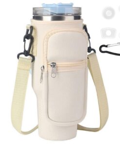 Stanley Cup Zubehör Tasche 40oz Tragetasche mit Handyfach Karabiner und Verstellbarem Schultergurt für Reisen Zum Wander