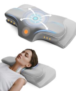 CloudNook Ergonomisches Memory Foam Nackenstützkissen - Komfort für Seiten- und Rückenschläfer - Kühlbezug OEKO-TEX STAN