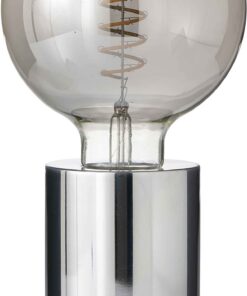 Northpoint LED Akku Tischlampe mit Edinson Style Glühbirne und Chrom getöntem Glas | Northpoint LED Akku Tischlampe Edi