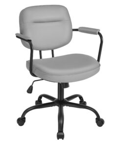 SONGMICS Homeoffice-Stuhl, höhenverstellbar und tauglich für Büro und Homeoffice, Taubengrau OBG033G01