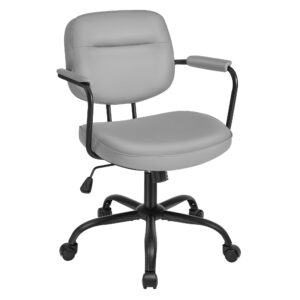 SONGMICS Homeoffice-Stuhl, höhenverstellbar und tauglich für Büro und Homeoffice, Taubengrau OBG033G01