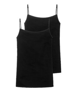 Schiesser Damen Spaghettitop (2er Pack) Baumwoll UnterhemdFashionable Spaghettitop von Schiesser für Frauen - 2er Pack B