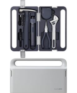 HOTO Werkzeugkoffer Gefüllt 18 Stück Akkuschrauber Bits Universal-Set für Heimwerker und Reparaturen Garage-Haushalt