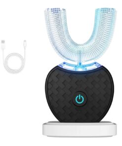 Sensepro Automatik Zahnbürste Schwarz Wasserdicht 360grad Reinigungsfunktion