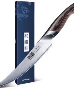HOSHANHO Ausbeinmesser 15cm - Professionelles Filetiermesser aus Kohlenstoffreichem Edelstahl | Scharfes Japanisches Küc