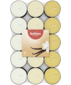 Bolsius Vanille Dufttheelichter - Naturliche Extrakte & Vegan - 3,5 Stunden Brennzeit