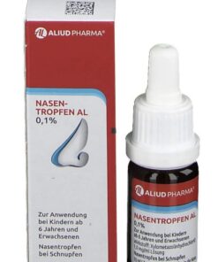 Nasentropfen Al 0,1% für Erwachsene - Entgiftet deinfaser Migranen-Symptome - 10x10ml Nasentropfen Al 0,1% für Erwachse