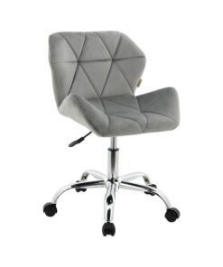 HNNHOME moderne, gepolsterter Schreibtischstuhl, ideal für Office-Working, Grau | HNNHOME Drehstuhl mit hochwertigem Sa