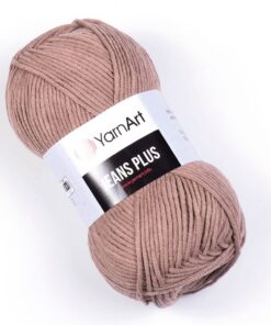 YarnArt Jeans Plus Garn 4 Knäuel 55% Baumwolle 45% Polyacryl 100 g 160 m Worsted-Aran 71 - Mink