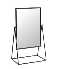 Harbour Housewares Rechteckiger Makeupspiegel 22x39cm Schwarz