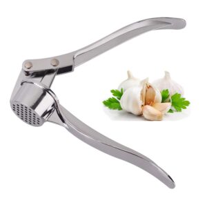 Garlic Press Jsdoin - Praktischer Küchenhelfer mit Spülmaschinenfestem Design, robust und aus Zink.