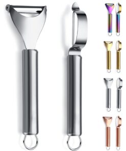 Kartoffel-Gemüseschäler Kyraton Edelstahl, spülmaschinenfest und ergonomischer Griff, Frucht- und Gemüse-Schäler für die
