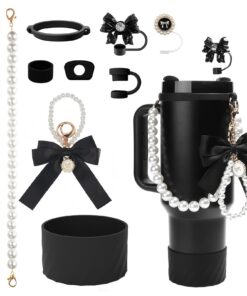 Wikimo Stanley Cup Zubehör Set 1.2L & 850 ml Kompatibel | Stanley Cup Auslaufschutz Gri fitte Zubehör 9 Stück | Stanley