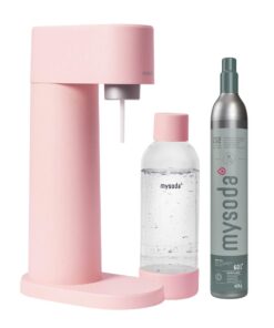 Mysoda: Wassersprudler aus erneuerbarem Holzkomposit - für Familien im Freizeitnutzung - CO2-Frischflasche mit BPA-freie